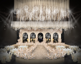 香槟色婚礼仪式区