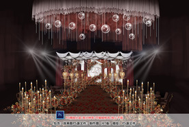 红白色婚礼仪式区