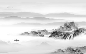 简约高档意境山水 TIF分层