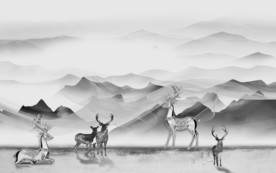 新品高清意境山水 TIF分层