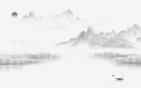 轻奢高清意境山水 TIF分层