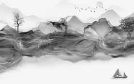 高雅高档新款山水 TIF分层