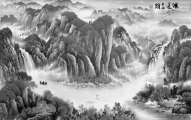 高清 高档新款山水 TIF分层