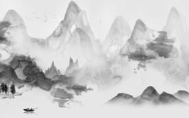 最新灰色新款山水 TIF分层