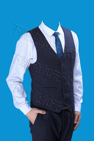 男形象照证件照型男照工作照马甲