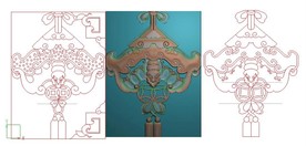 蝙蝠家具精雕图