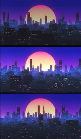 动态城市3D动画背景视频