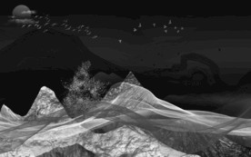 高清 大气别墅山水 TIF分层