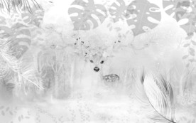 麋鹿灰色新装饰画 TIF分层