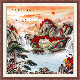 山水画国画山水画