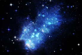 唯美星空 浪漫星空 紫色星空