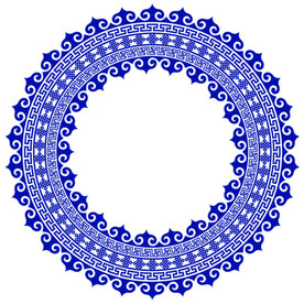 AI矢量花边花纹