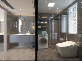 现代卫生间模型