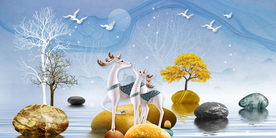 时来运转装饰画