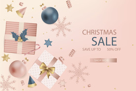 冬季年终促销打折海报