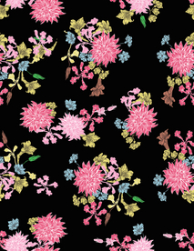 抽象花朵 服装数码印花