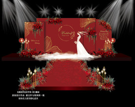 红色婚礼 红金婚礼