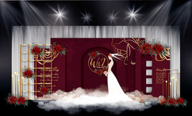 酒红色婚礼