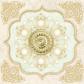 欧式金属花纹天空天顶壁画