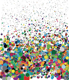 彩色六边形 几何