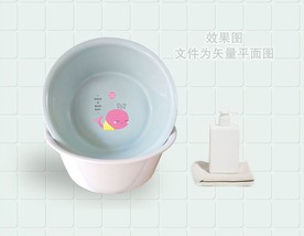 塑料盆贴