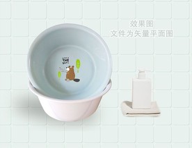 塑料盆贴