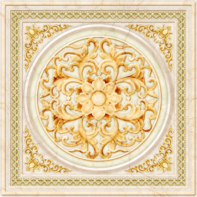 奢华古典花纹大理石天顶壁画