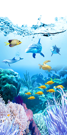 海底世界珊瑚海藻3D玄关