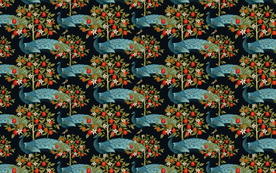 欧式风情热带雨林树叶西洋画