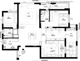 四房2厅2卫全套施工图