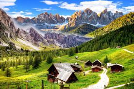 高山上的小木屋