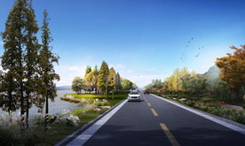 道路景观设计效果图