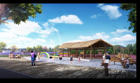 田园花海景观设计效果图