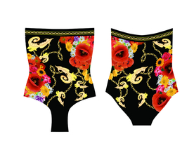 黑色红色花定位