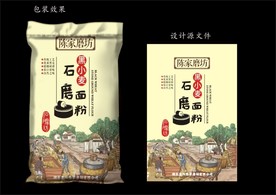 传统面粉包装
