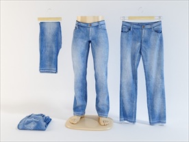 牛仔裤衣架服装模特模型