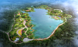 滨水公园设计鸟瞰图