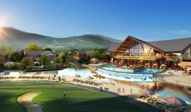 度假酒店景观设计效果图