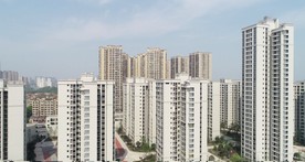 城市无人机航拍楼盘4K高清视频