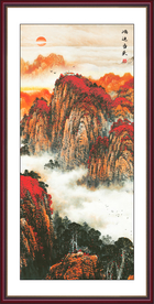 山水画水墨山水画意境山水画