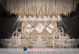 香槟色婚礼仪式区