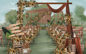 户外婚礼仪式区