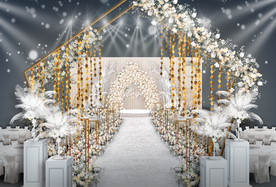 香槟色婚礼仪式区