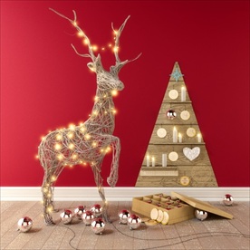 圣诞节驯鹿装饰品模型