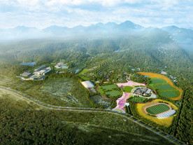 旅游景区规划鸟瞰图