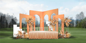 户外婚礼婚庆布置效果图