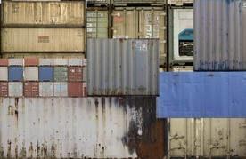 火车集装箱酒吧餐饮工背景墙壁纸