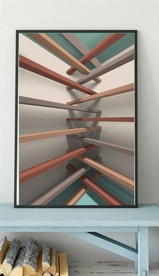 北欧莫迪兰抽象几何空间装饰画