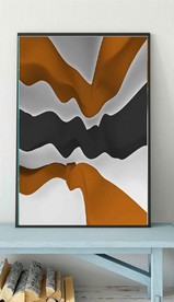 北欧莫迪兰抽象几何空间装饰画