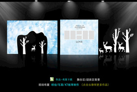 蓝色欧式婚礼  户外婚礼